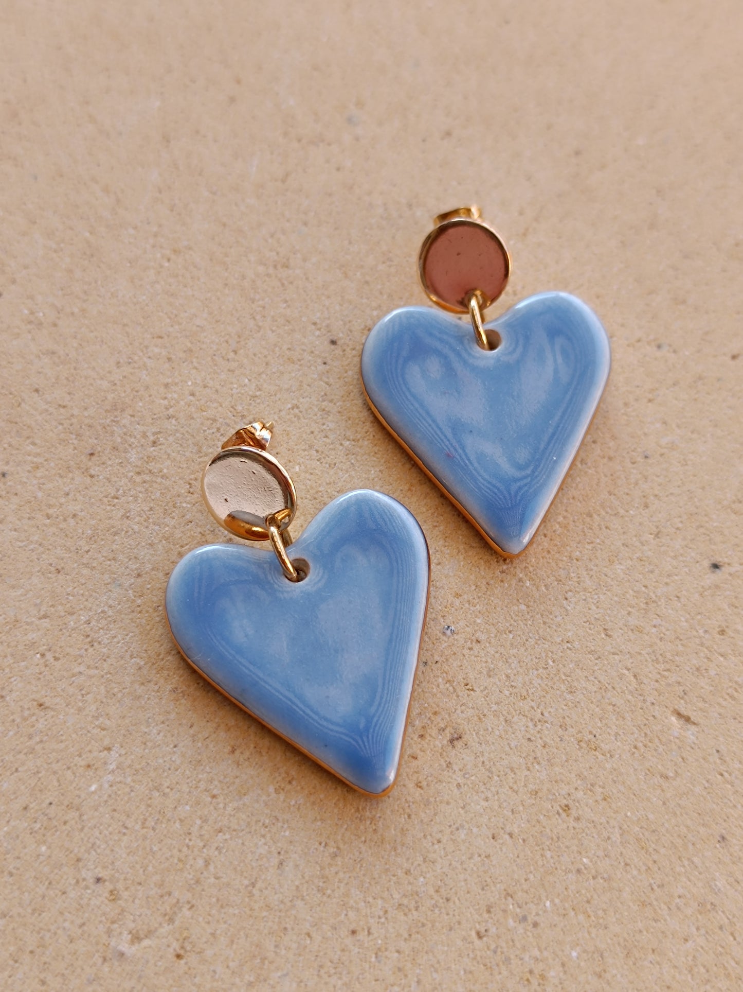 Aritos Corazón - Base Circular