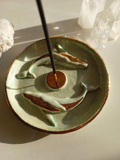 Porta incienso Doble Ballenita