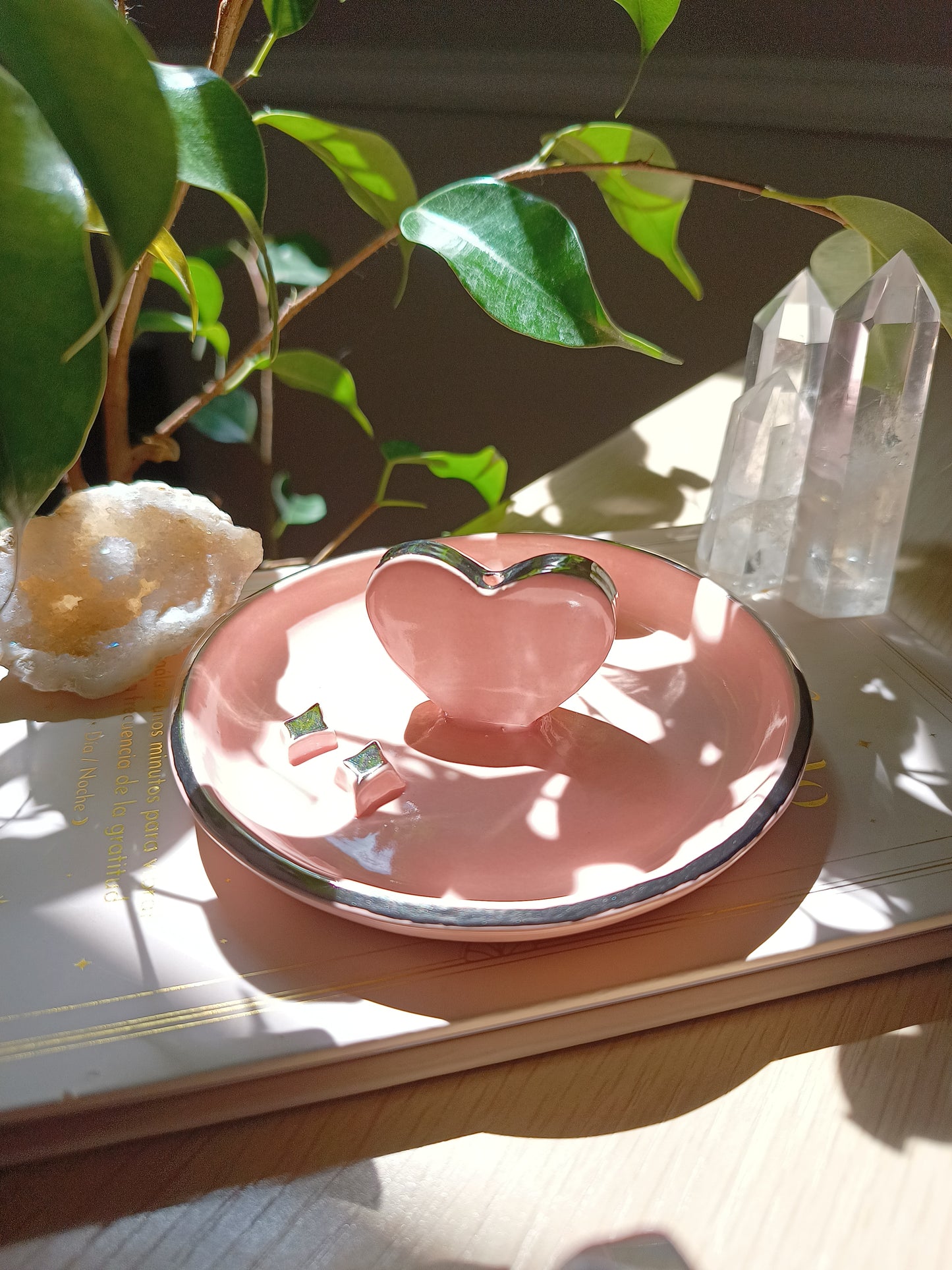 Porta Incienso Corazón con Brillos