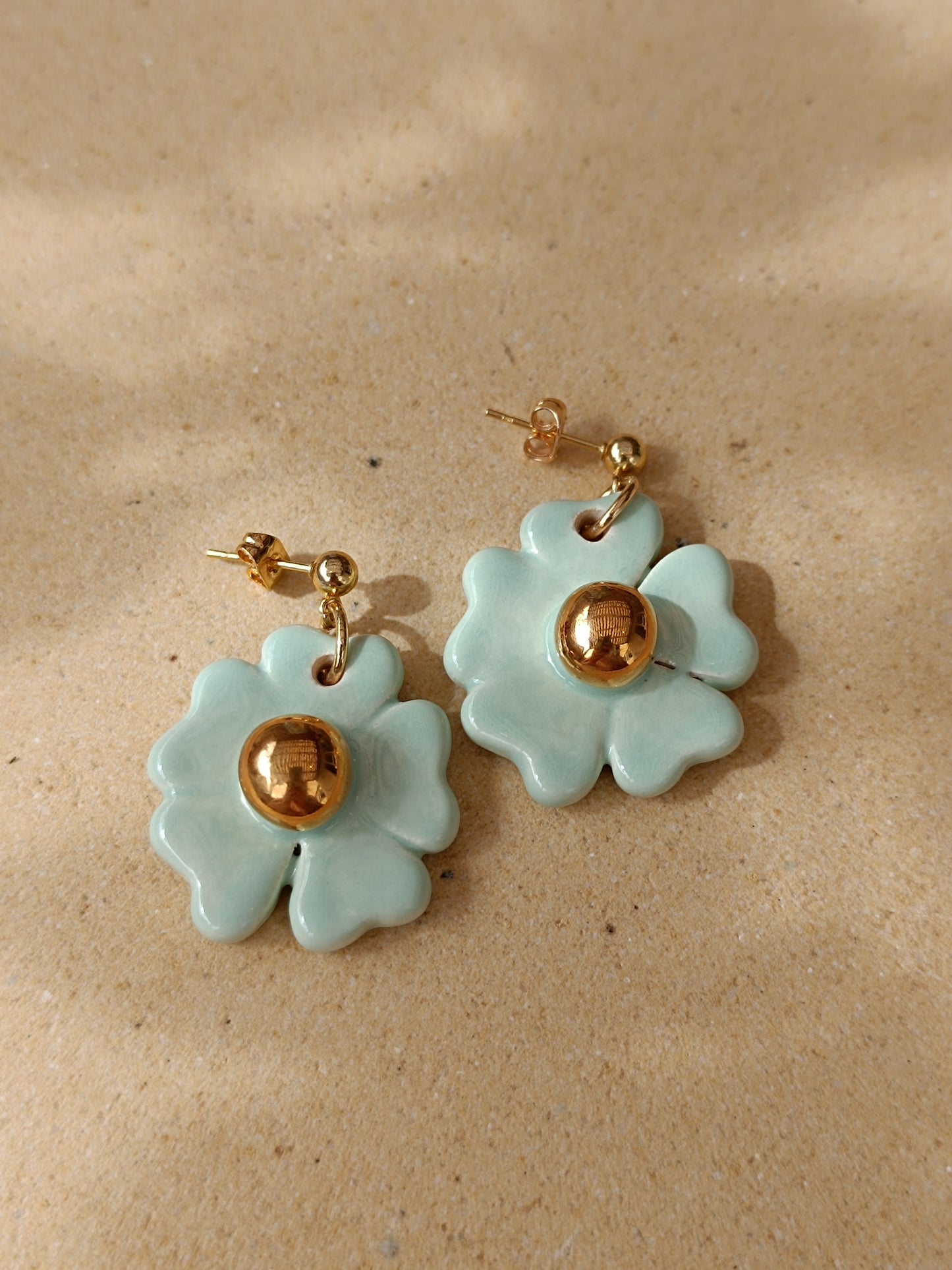 Aritos Flor - Base Punto