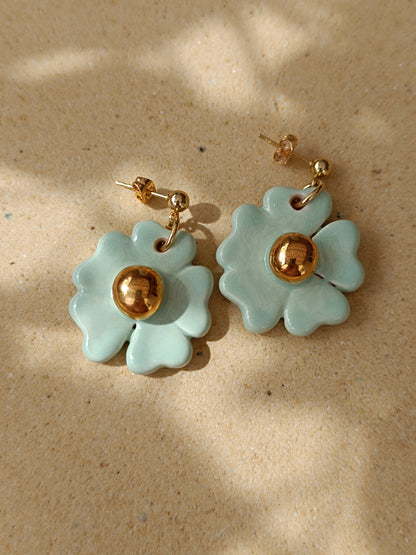 Aritos Flor - Base Punto