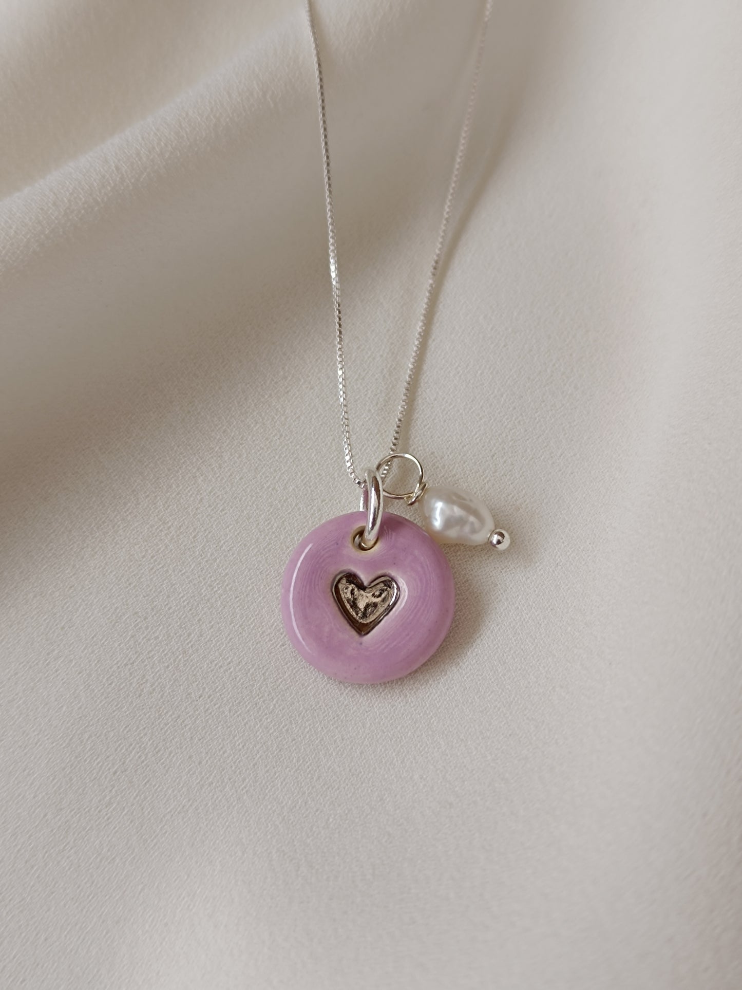 Dije corazón petit plata
