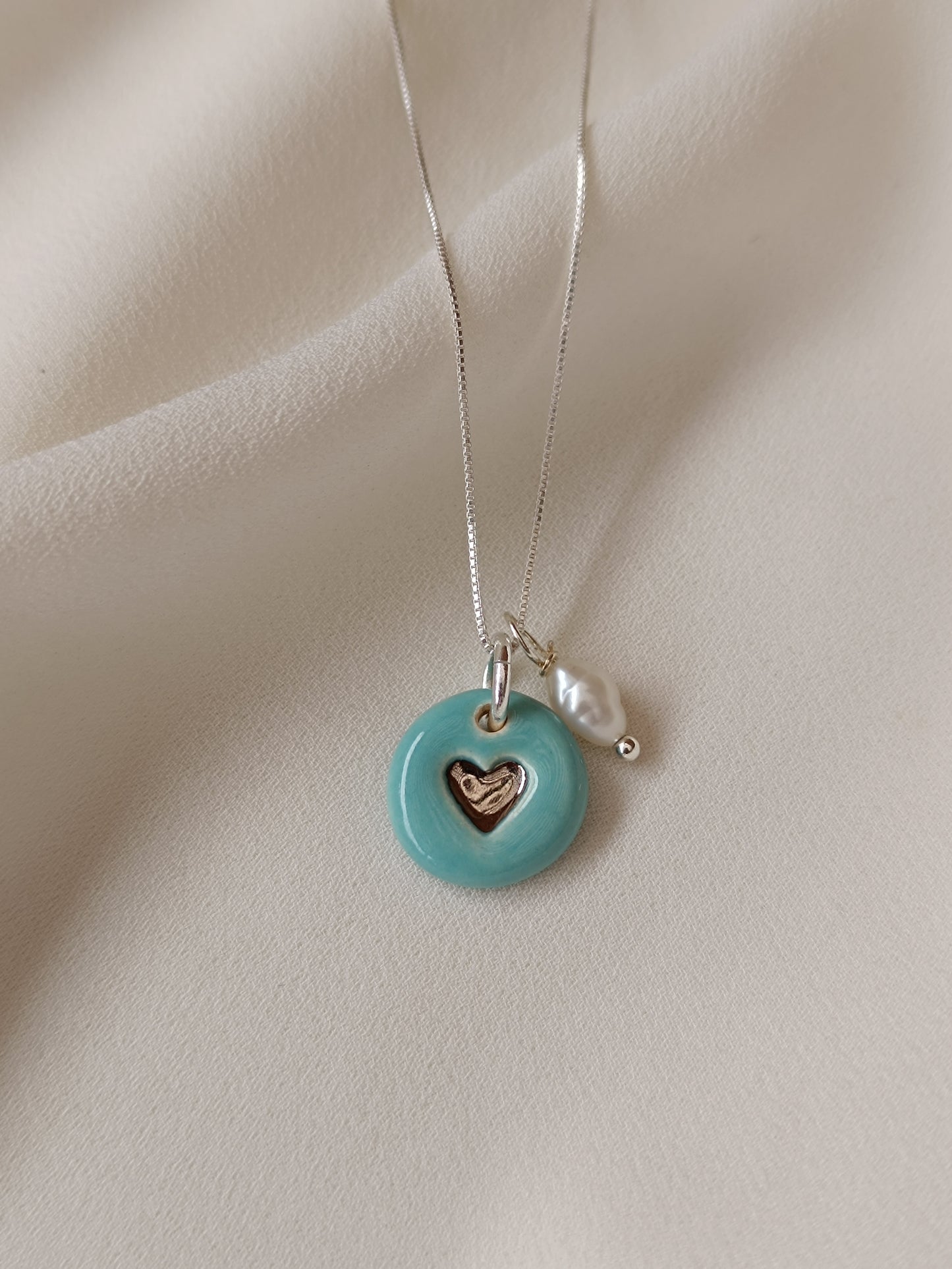 Dije corazón petit plata